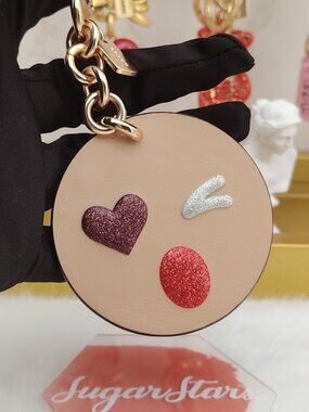Coach bag charm purse charm